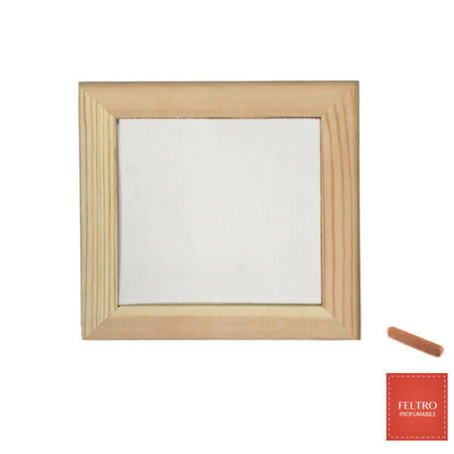 Cornice in legno 15 x 15 cm con feltro per la stampa Trasferimento termico a sublimazione